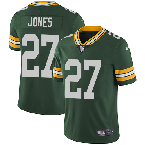 Nike Packers #27 Josh Jones Green Team Color Youth Stitched NFL Vapor Untouchable Limited Jersey - Click Image to Close